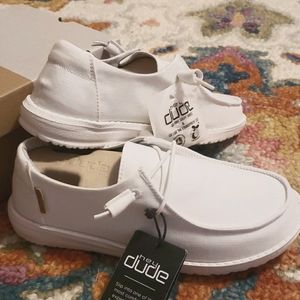 Hey Dude slip-ons Wendy-chambray white